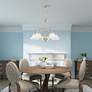 7_Coronado 25 1/2" Wide Brushed Nickel 5-Light Chandelier more views
