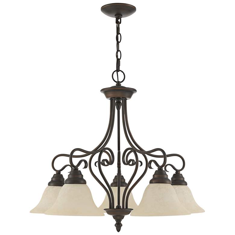 Image 5 Coronado 25 1/2" Wide Imperial Bronze 5-Light Chandelier more views