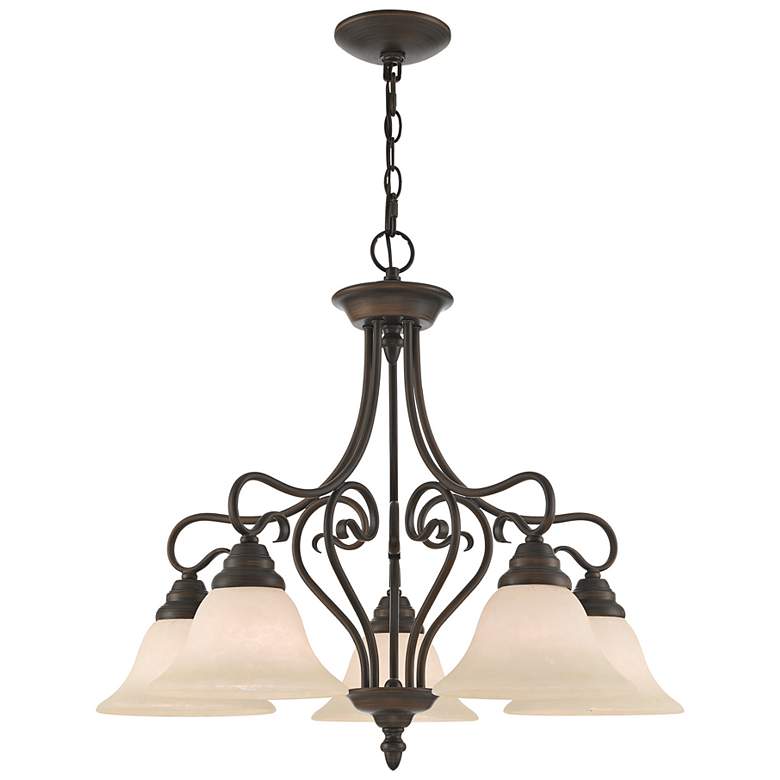 Image 6 Coronado 25 1/2" Wide Imperial Bronze 5-Light Chandelier more views