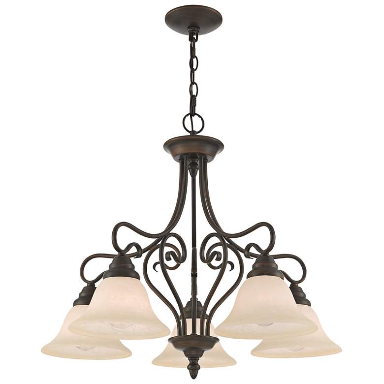 Image 7 Coronado 25 1/2" Wide Imperial Bronze 5-Light Chandelier more views