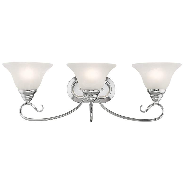 Image 1 Coronado 3-Light 8.5-in Chrome Bell Vanity Light