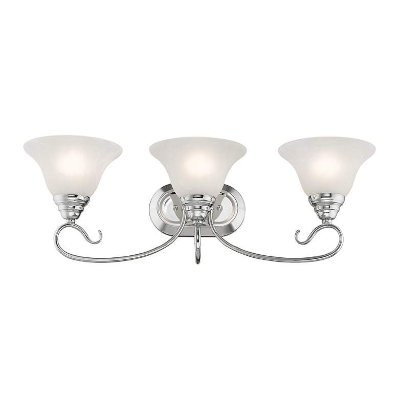 Image 4 Coronado 3-Light 8.5-in Chrome Bell Vanity Light more views