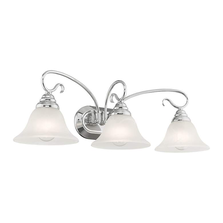 Image 7 Coronado 3-Light 8.5-in Chrome Bell Vanity Light more views