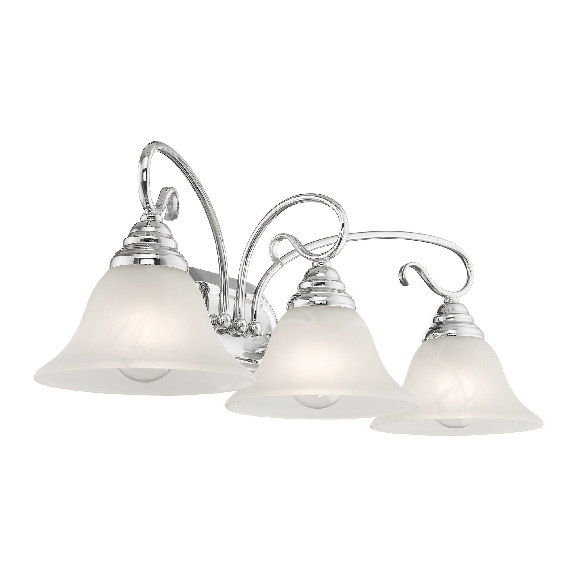 Coronado 3-Light 8.5-in Chrome Bell Vanity Light