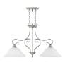 Thumbnail3 of Coronado 34 1/2" Wide Brushed Nickel 2-Light Linear Pendant more views