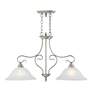 Thumbnail4 of Coronado 34 1/2" Wide Brushed Nickel 2-Light Linear Pendant more views