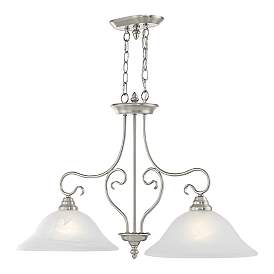 Image5 of Coronado 34 1/2" Wide Brushed Nickel 2-Light Linear Pendant more views