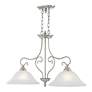 5_Coronado 34 1/2" Wide Brushed Nickel 2-Light Linear Pendant more views