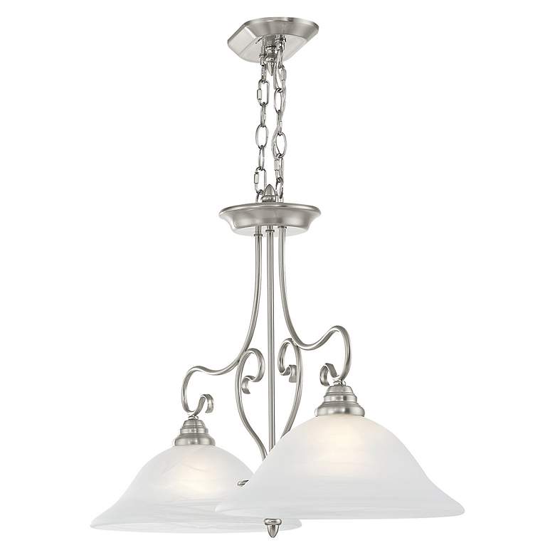 Image 6 Coronado 34 1/2" Wide Brushed Nickel 2-Light Linear Pendant more views