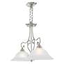 6_Coronado 34 1/2" Wide Brushed Nickel 2-Light Linear Pendant more views