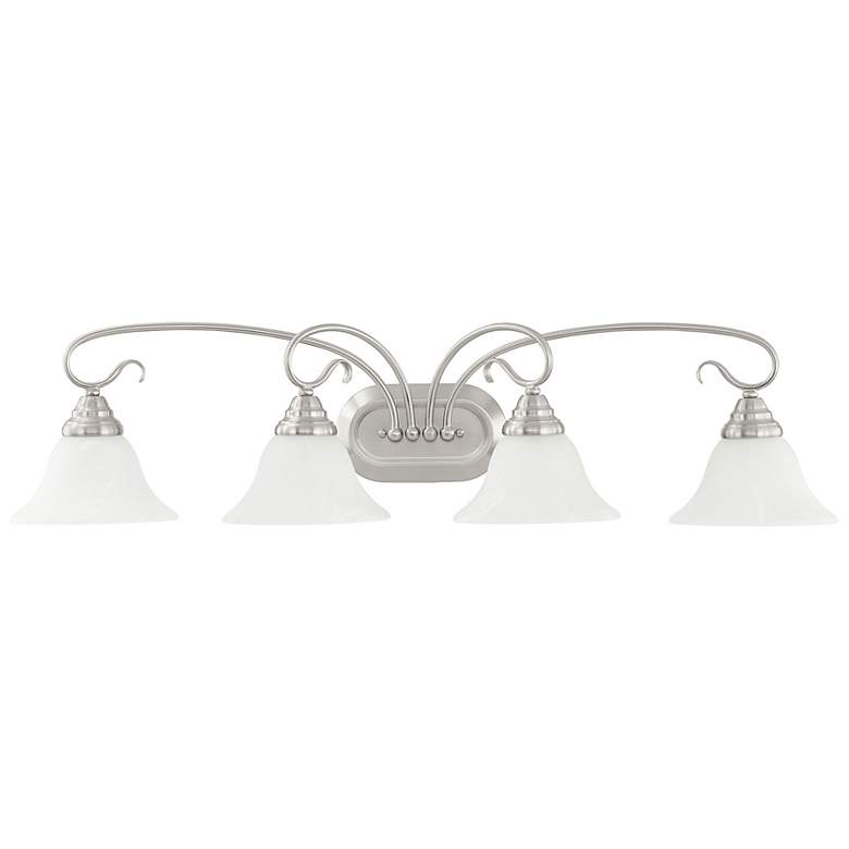 Image 4 Coronado 36 1/4" Wide Brushed Nickel 4-Light Bath Light more views