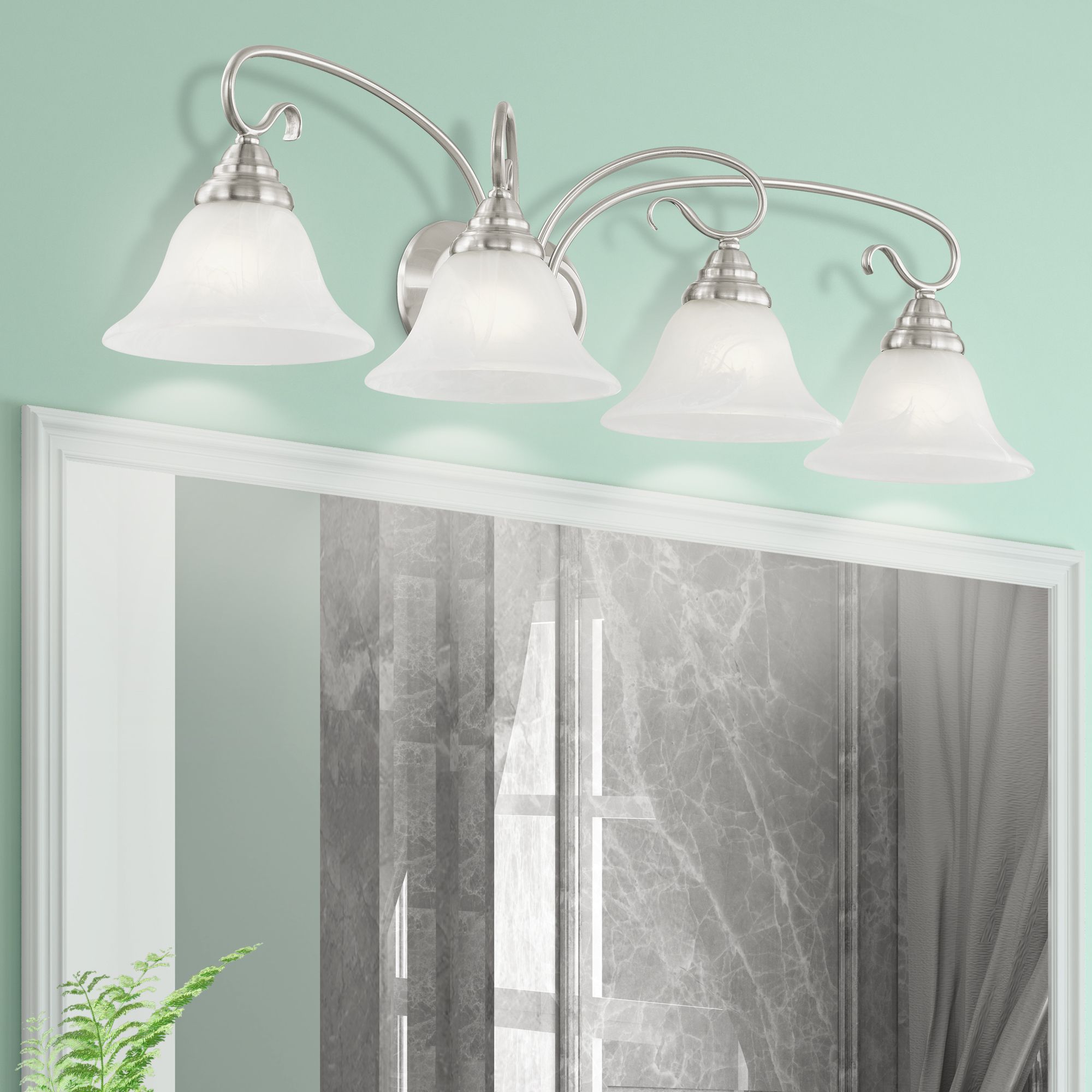 Coronado 36 1/4" Wide Brushed Nickel 4-Light Bath Light