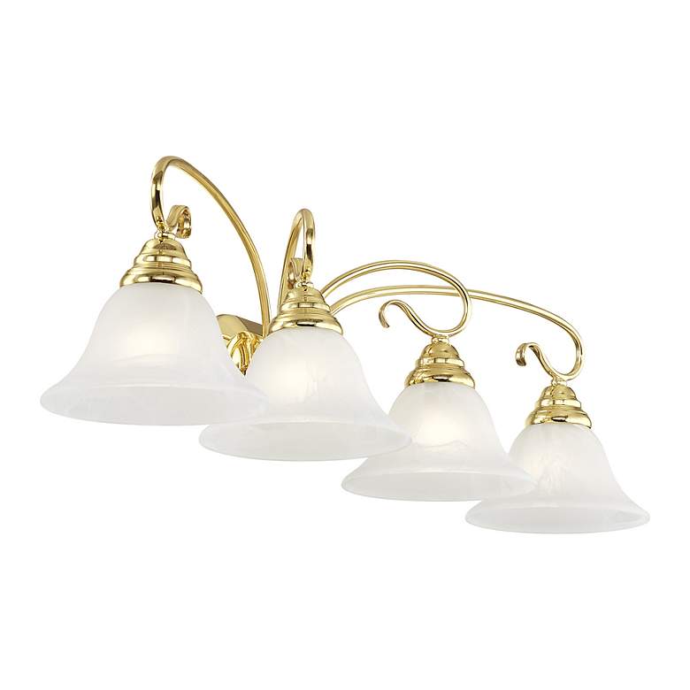 Image 3 Coronado 4-Light 8.5-in Polished Brass Bell Vanity Light more views