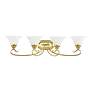 6_Coronado 4-Light 8.5-in Polished Brass Bell Vanity Light more views