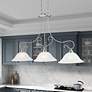 2_Coronado 49" Wide Brushed Nickel 3-Light Linear Chandelier