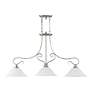 4_Coronado 49" Wide Brushed Nickel 3-Light Linear Chandelier more views