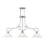 5_Coronado 49" Wide Brushed Nickel 3-Light Linear Chandelier more views