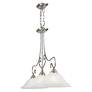 7_Coronado 49" Wide Brushed Nickel 3-Light Linear Chandelier more views