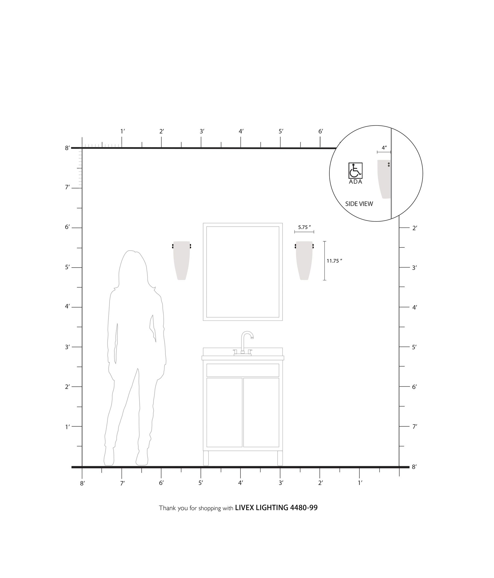 Coronado 5.75-in W 1-Light Brushed Nickel Pocket Wall Sconce in scene