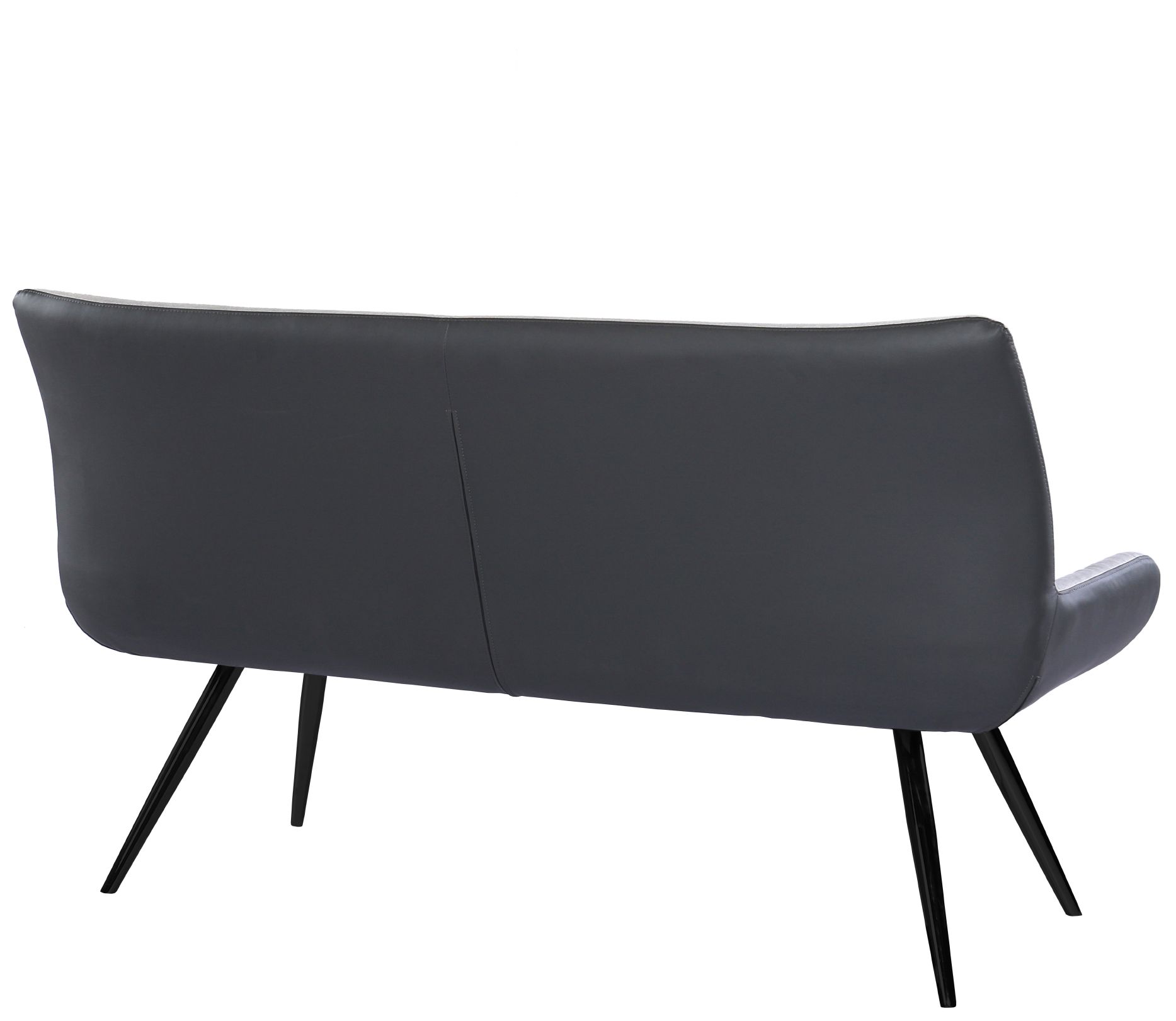 Image 3 Coronado 62.5 in. Wide Contemporary Bench in Gray Fabric With 4 Legs more views