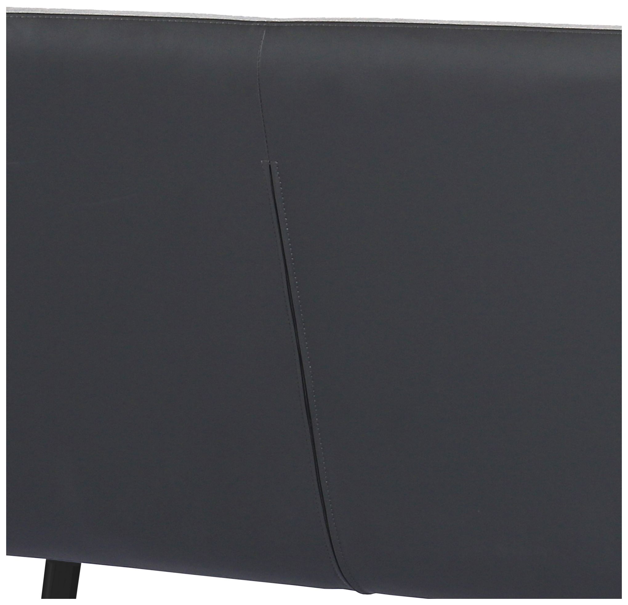 Image 5 Coronado 62.5 in. Wide Contemporary Bench in Gray Fabric With 4 Legs more views