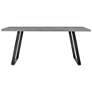 2_Coronado 71 in. Dining Table in Gray Powder Coated Finish, Cement Gray Top more views