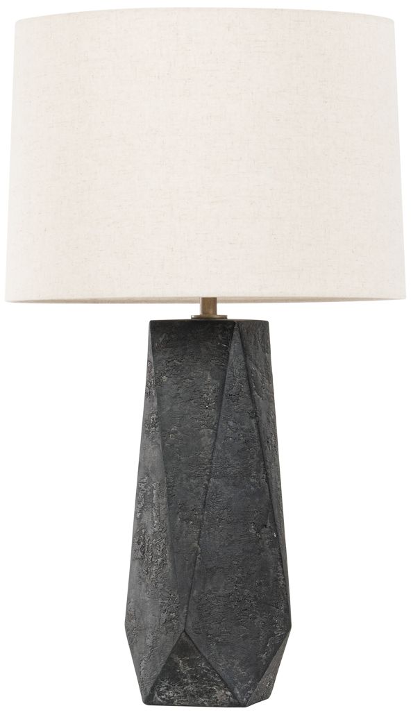 Mason Black and Gray Table Lamp with Porcelain Base, buy Neutral Gray Lamp Shade