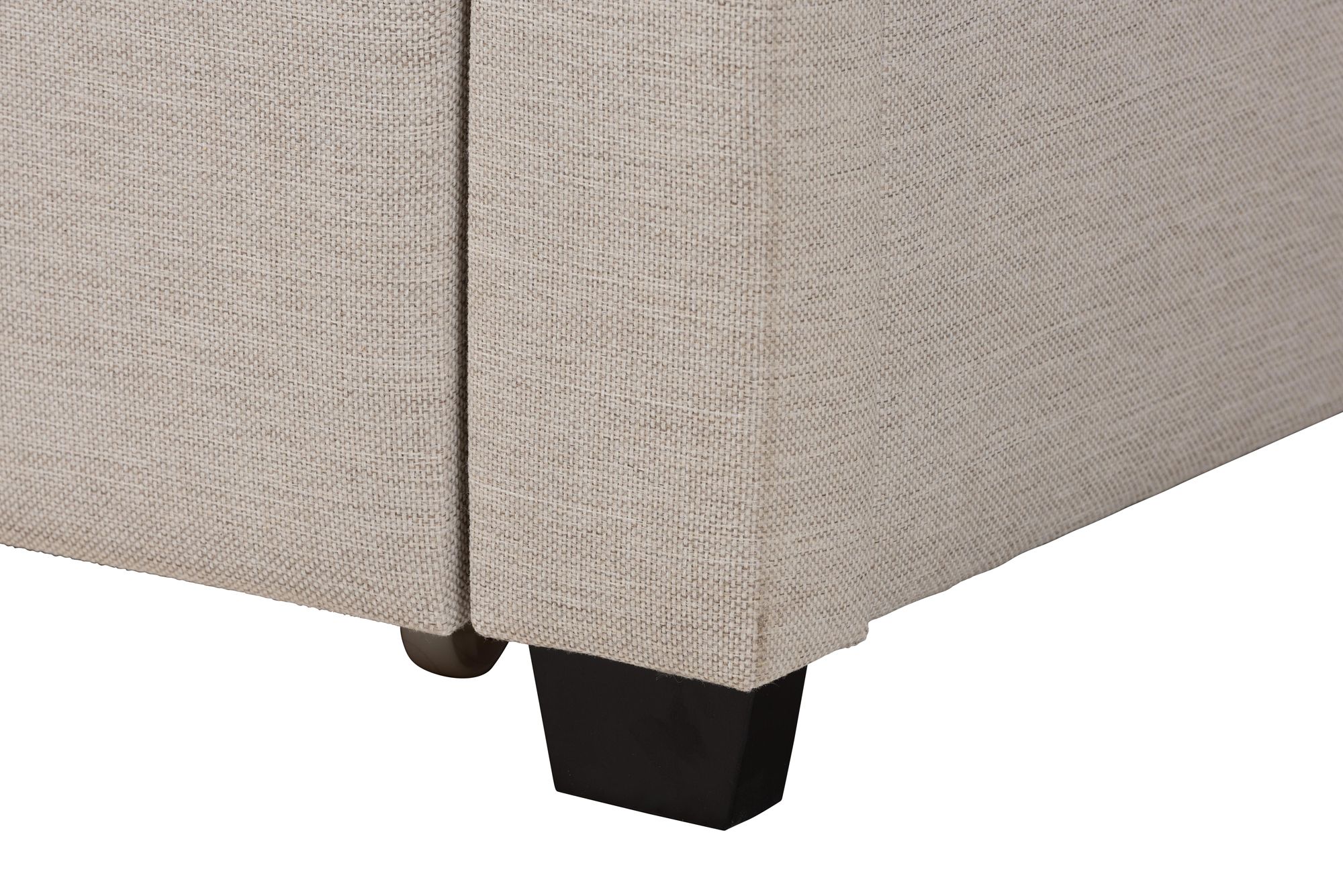 Image 5 Coronado Beige Tufted Fabric 3-Drawer Full Platform Bed more views