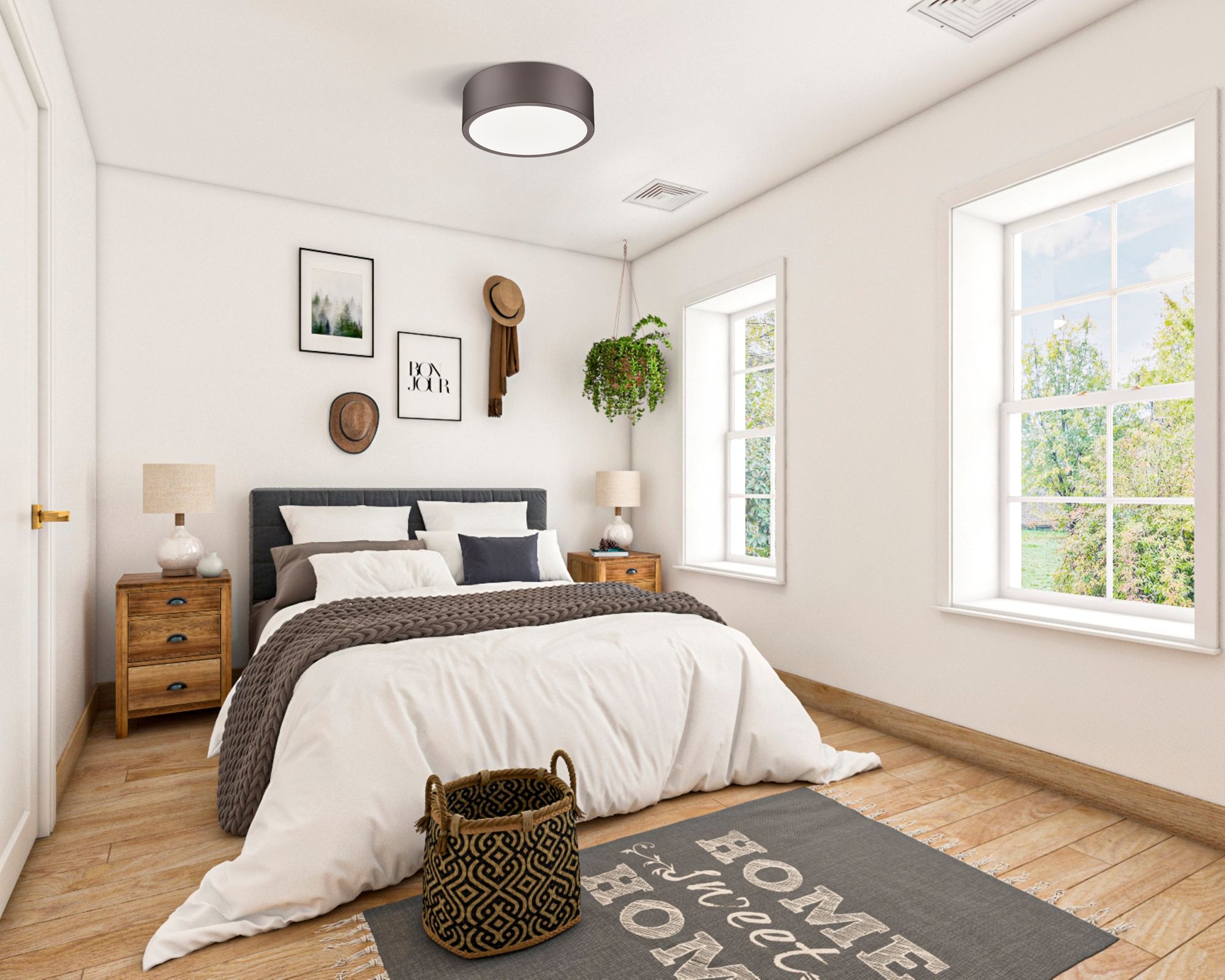 Image 2 Coronado by Z-Lite Bronze 12.25 inch 1 Light Flush Mount more views