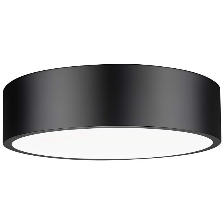 Image 1 Coronado by Z-Lite Matte Black 16 inch 1 Light Flush Mount