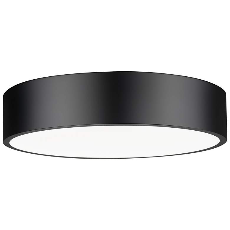 Image 1 Coronado by Z-Lite Matte Black 20 inch 1 Light Flush Mount
