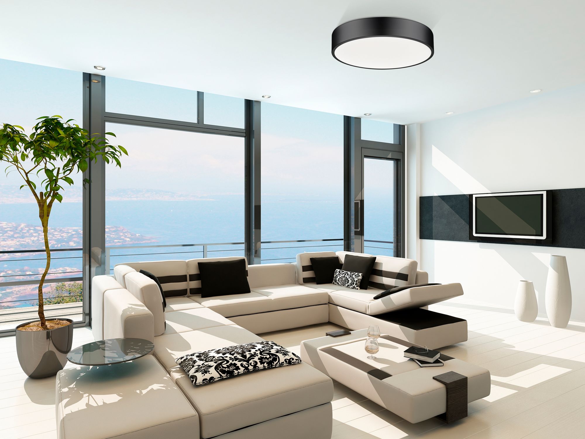 Image 7 Coronado by Z-Lite Matte Black 20 inch 1 Light Flush Mount more views