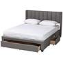 7_Coronado Gray Tufted Fabric 3-Drawer Full Platform Bed more views