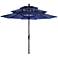 Coronado Navy 9' Steel 3-Tier Umbrella