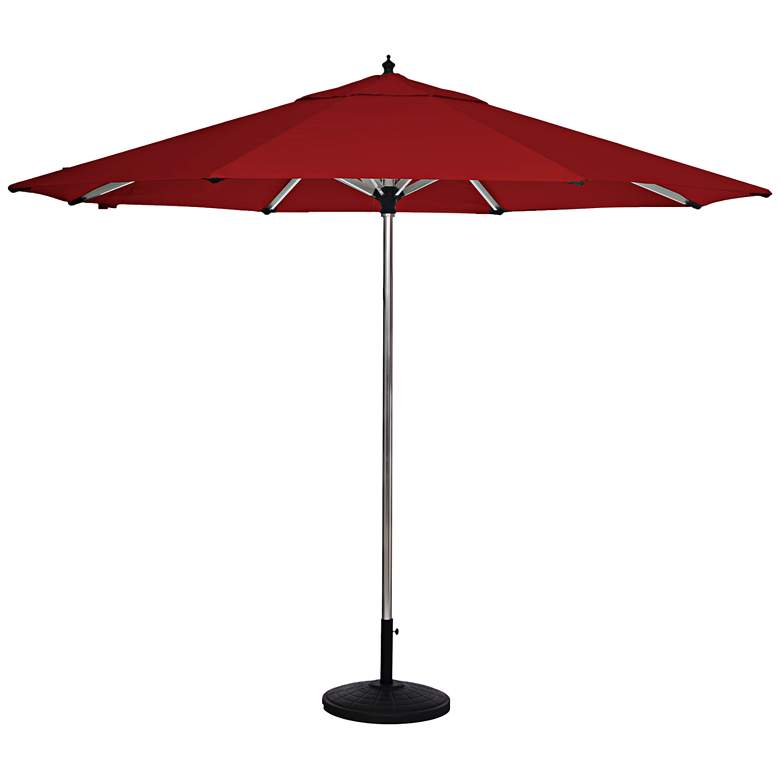 Image 1 Coronado Sands 8 3/4-Foot Jockey Red Patio Umbrella