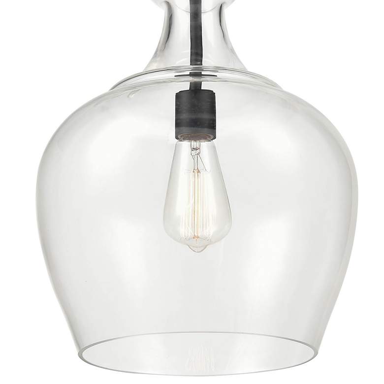 Image 3 Corra 12" Wide Matte Black Mini Pendant more views