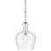 Corra 12" Wide Modern Gold Clear Glass Mini Pendant