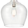 2_Corra 12" Wide Modern Gold Clear Glass Mini Pendant more views