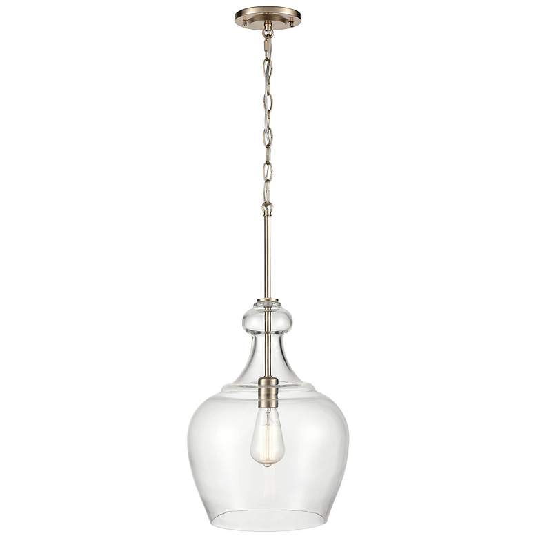Image 3 Corra 12" Wide Modern Gold Clear Glass Mini Pendant more views