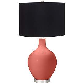 Image1 of Corral Reef Black Shade Ovo Table Lamp