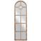 Correa Distressed Brown 23" x 72" Arched Top Wall Mirror