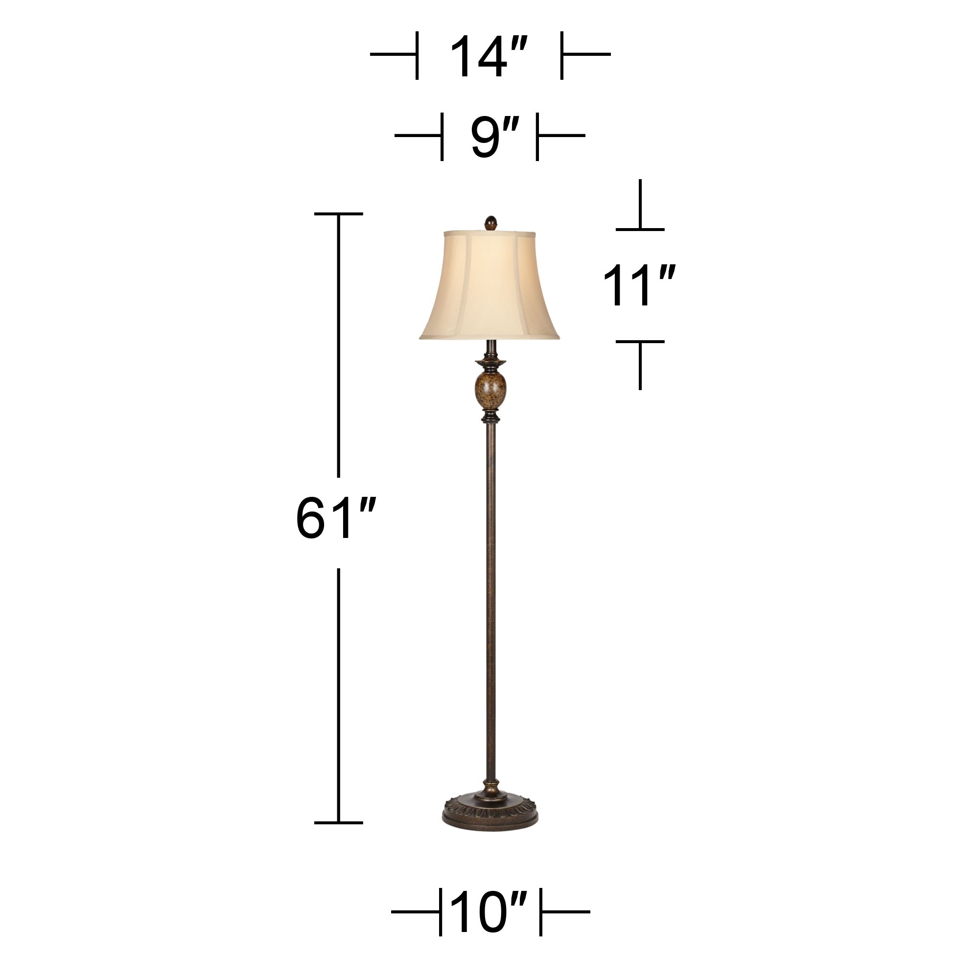 corrie club bronze floor lamp