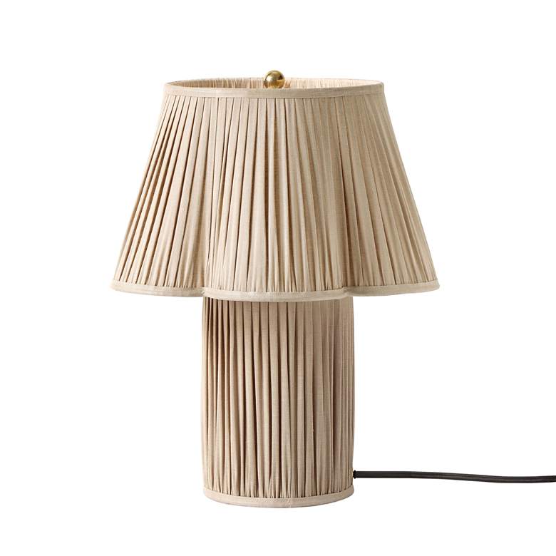 Image 5 Corrine 19 1/2" High Beige Linen Accent Table Lamp more views