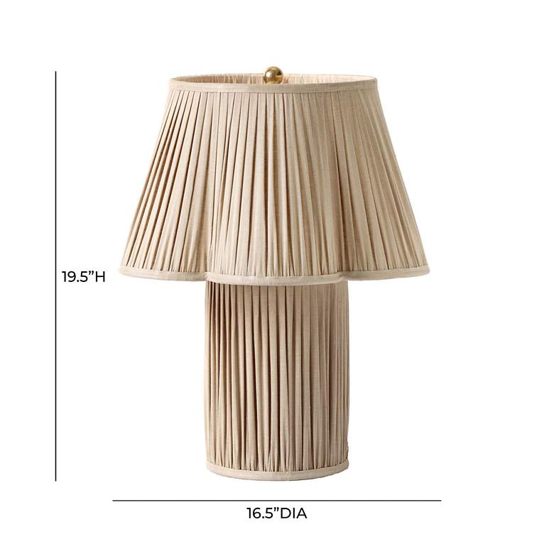 Image 6 Corrine 19 1/2" High Beige Linen Accent Table Lamp more views