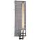 Corrugated Steel 15"H Weathered Zinc and Nickel Wall Sconce
