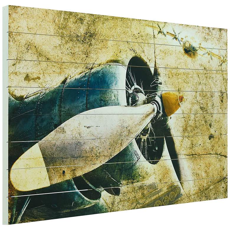 Image 4 Corsair 45"W Rectangular Giclee Print Solid Wood Wall Art more views