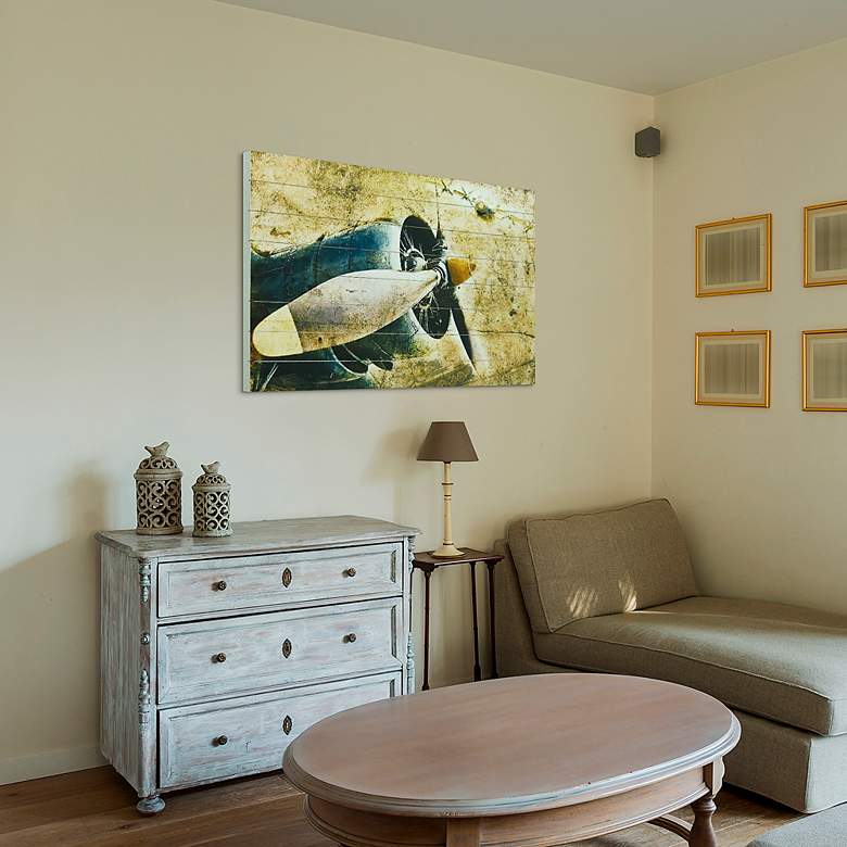 Image 5 Corsair 45"W Rectangular Giclee Print Solid Wood Wall Art more views