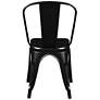 7_Corsair Black Metal Stacking Side Chairs Set of 4 more views