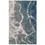 Thumbnail2 of Corsica Water 914603 3'6"x5'6" Blue Rectangular Area Rug