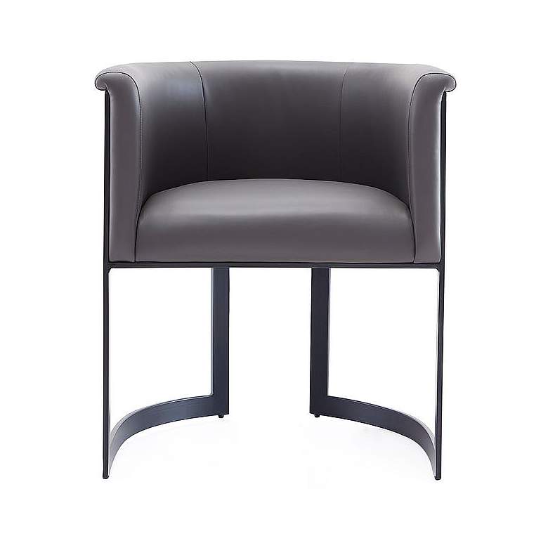 Image 1 Corso Modern Metal Dining Chair in Grey